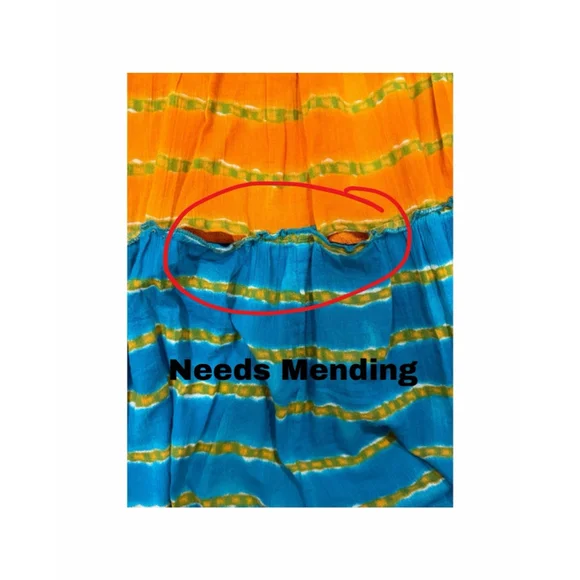 LAUREN Ralph Lauren multicolor tiered maxi skirt - Size 2X (VGUC) - Picture 4 of 5